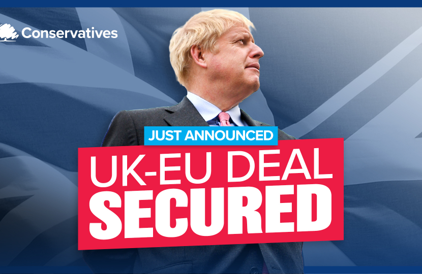 Deal Done: We have taken back control with our UK-EU trade deal Deal Done: We have taken back control with our UK-EU trade deal